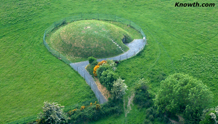 Fourknocks Megalithic Passage Tomb - Aerial View