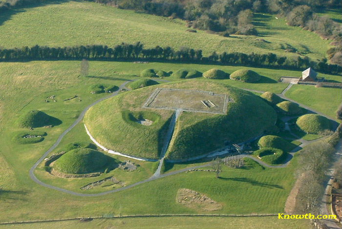 Knowth aerial view