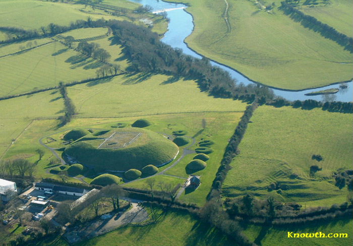 Knowth - Boyne river view