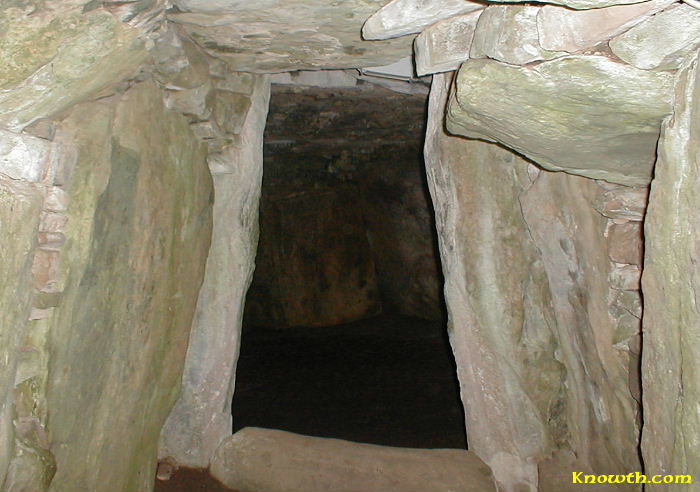 Passage of the southern-most chamber which is illuminated by the setting sun of the winter solstice