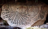 Knowth Kerbstone K15, possibly a sundial or lunar calendar