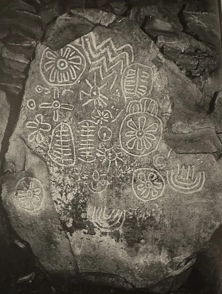 The backstone inside Loughcrew Cairn T