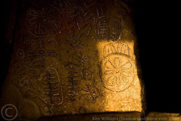 A beam of light at Loughcrew