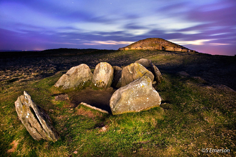 Loughcrew Cairns V and T by Steve Emerson