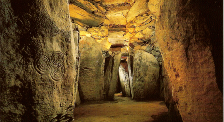 The chamber and passage at New Grange