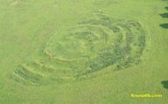 Aerial view of Tlachtga earthworks on the Hill of Ward.