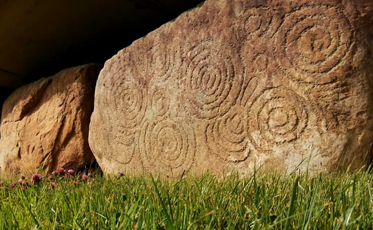 Knowth Kerbstone 56