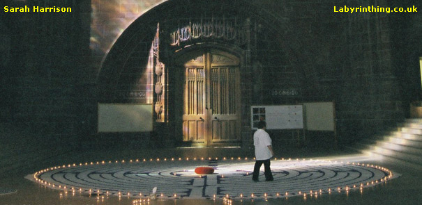 Chartres Labyrinth replica at the Anglican Cathedral Liverpool