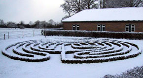 Snow covered Labyrinth