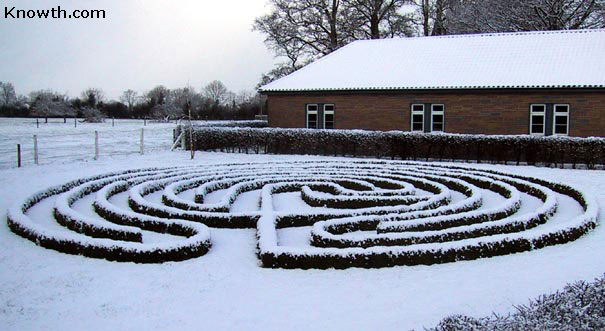 Snow Covered Labyrinth