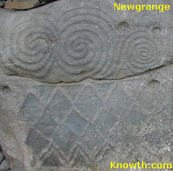 Newgrange Kerbstone 52 Symbols