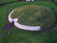 Newgrange aerial view - Background Wallpaper